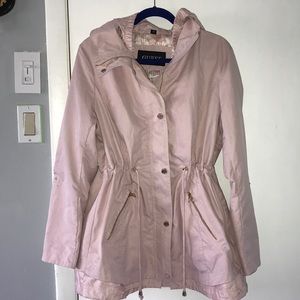 baby pink rain jacket